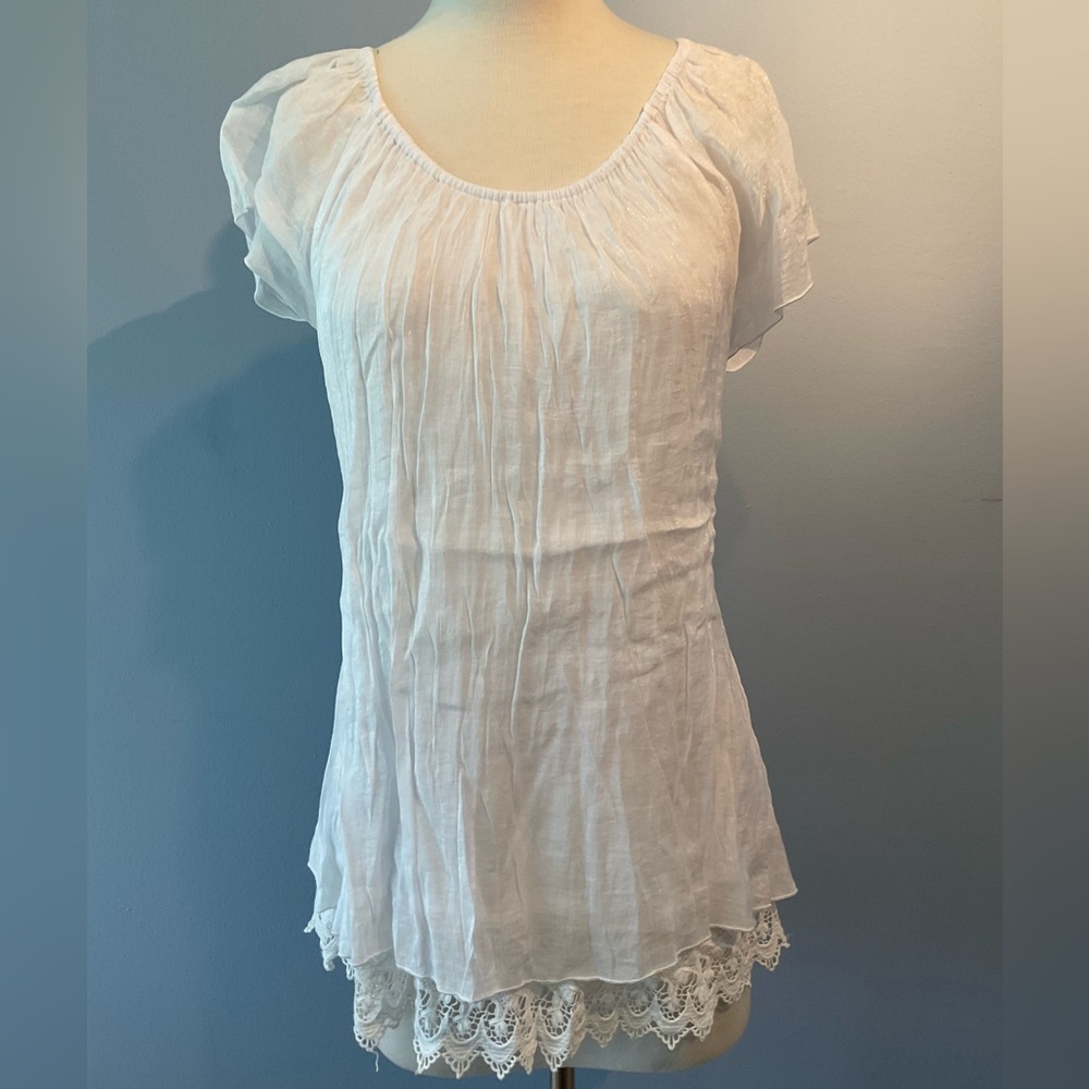 EUC White Alfani Top